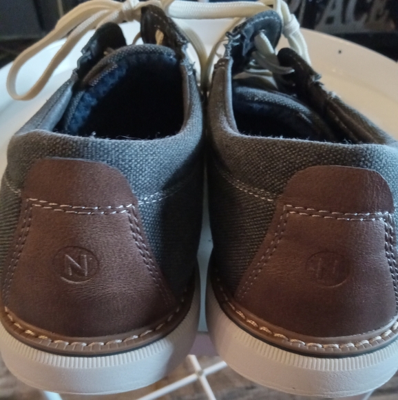 Nunn Bush Otto Canvas Plain Toe Oxford Men's 12W  Dark Blue Denim Color FF198 - Picture 6 of 7